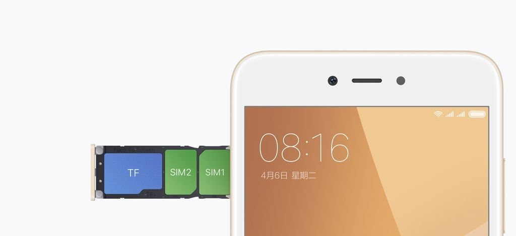 Xiaomi Redmi Note 5A Dual sim + micro sd pamatova karta