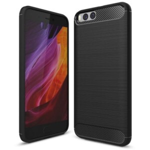 Štýlový a odolný gumený obal púzdro pre Xiaomi Mi 6 čierny