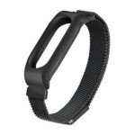 Luxusný oceľový remienok pre Mi Band 2 Black matný