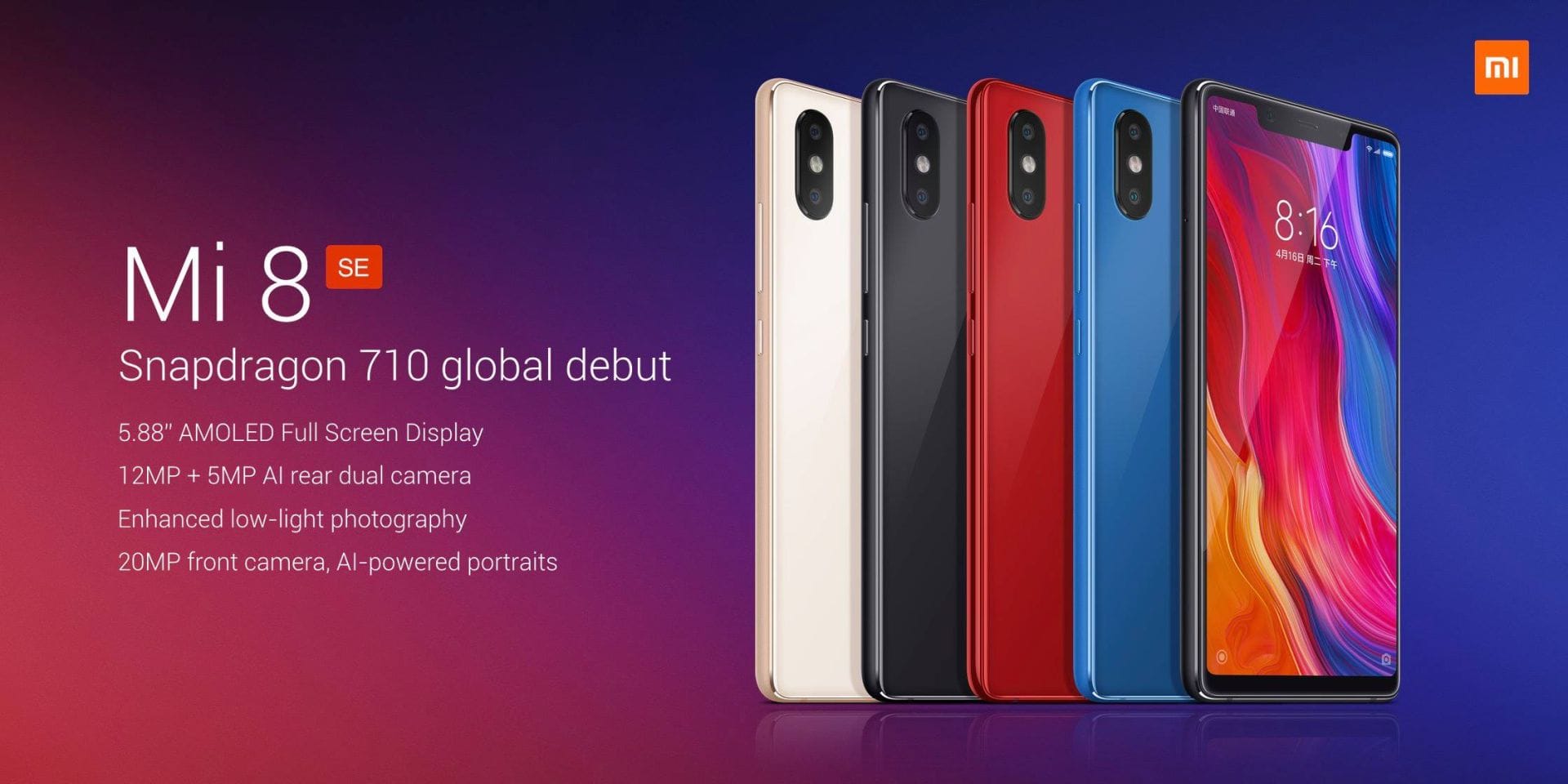 Xiaomi Mi 8 SE varianty