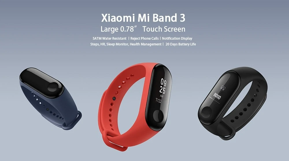 Xiaomi Mi Band 3 top fitnes naramok