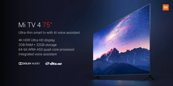 Xiaomi Mi TV4 75 palcov