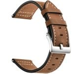 Kožený remienok pre Xiaomi Amazfit Bip, Bip Lite, GTR 42 mm, GTS Tmavohnedý