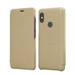 Kožené puzdro pre Xiaomi Redmi Note 5 Zlaté