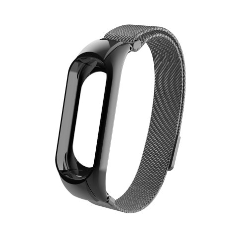 Luxusný kovový remienok pre Xiaomi Mi Band 3 čierny