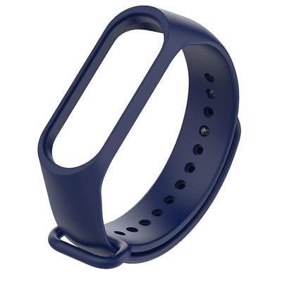Náhradný silikónový a vodeodolný remienok pre Xiaomi Mi Band 3 tmavomodrý