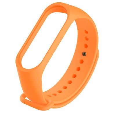 Náhradný silikónový a vodeodolný remienok pre Xiaomi Mi Band 3 oranžový