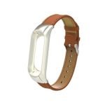 Kožený remienok pre Xiaomi Mi Band 3 Hnedý