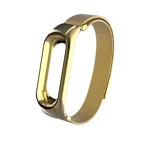 Luxusný kovový remienok pre Xiaomi Mi Band 3 Zlatý