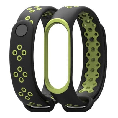 Remienok pre Xiaomi Mi Band 3 Zelenočierny