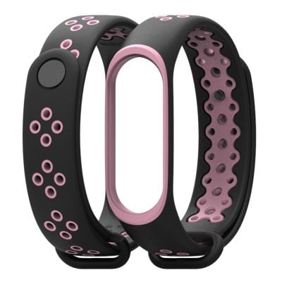 Remienok pre Xiaomi Mi Band 3 Rúžovočierny