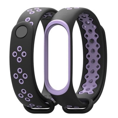 Remienok pre Xiaomi Mi Band 3 Fialovočierny