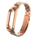 Elegantný oceľový remienok pre Mi Band 3 Rúžovo zlatý