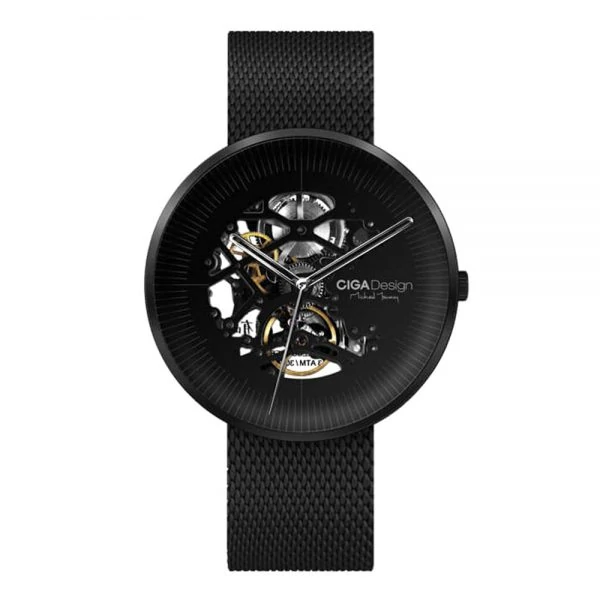 Mechanické hodinky Xiaomi okrúhle čierne
