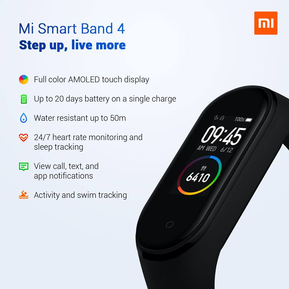 Xiaomi Mi Band 4 parametre a špecifikácie