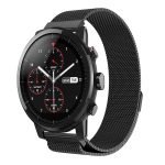 Luxusný oceľový remienok pre Xiaomi Amazfit Pace, Stratos, GTR 47 mm Čierny