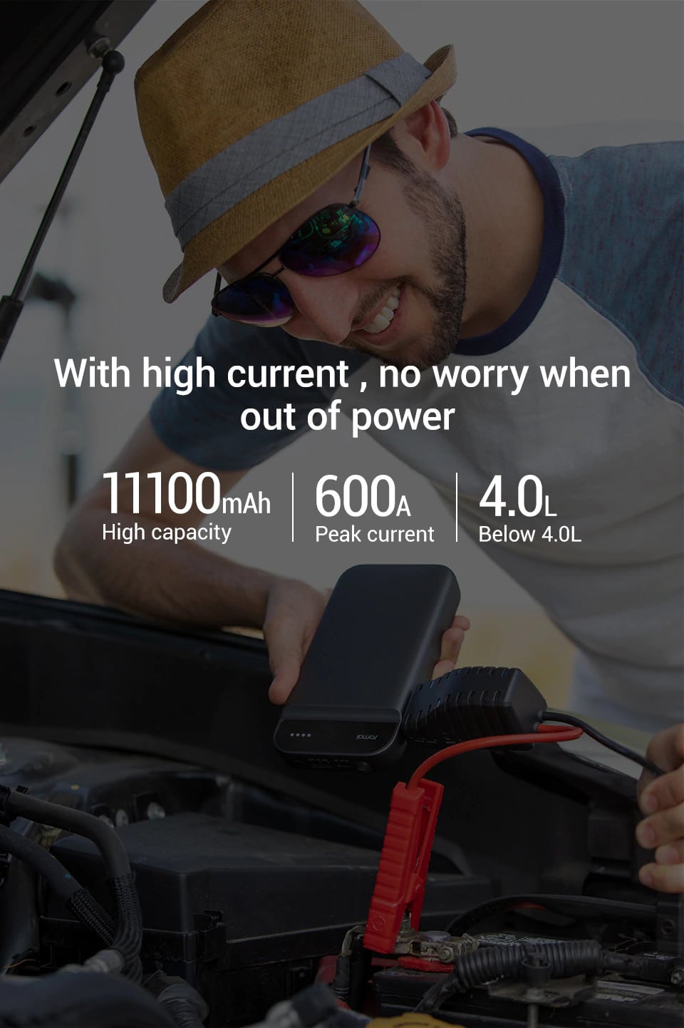 Xiaomi 70mai štartér do auta a Power Bank v jednom