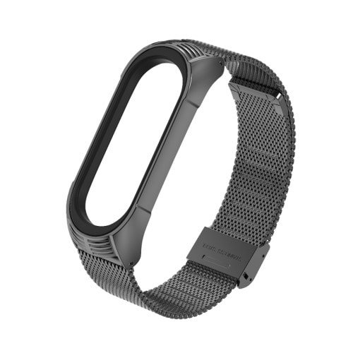 Luxusný kovový remienok pre Xiaomi Mi Band 4 Čierny