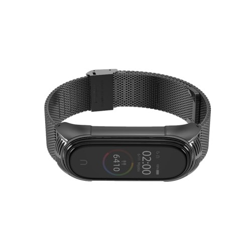 Kovový remienok pre Mi Band 4 čierny
