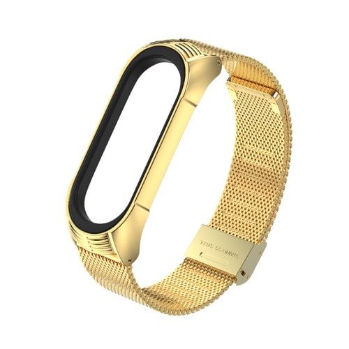 Luxusný kovový remienok pre Xiaomi Mi Band 4 Zlatý