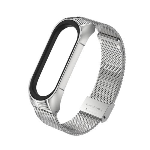 Luxusný kovový remienok pre Xiaomi Mi Band 4 Strieborný