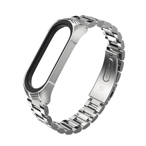 Elegantný kovový remienok pre Xiaomi Mi Band 4 Strieborný
