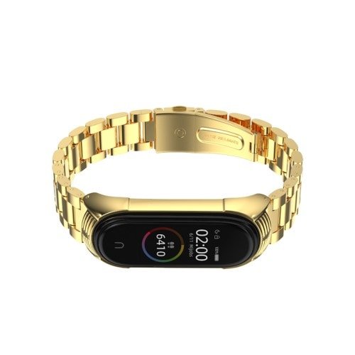 mi band 4 nahradne naramky kovové zlaté