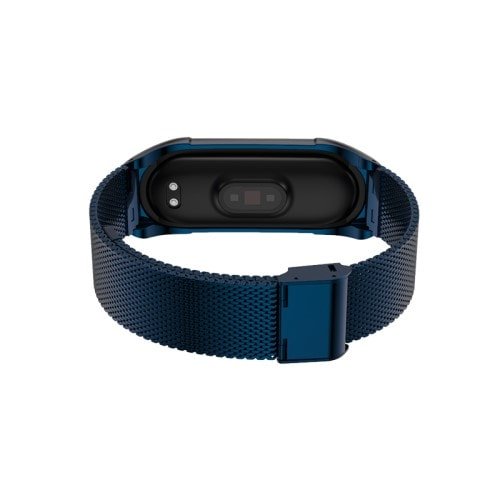 Luxusný kovový remienok pre Xiaomi Mi Band 4 Modrý – Obrázok 4