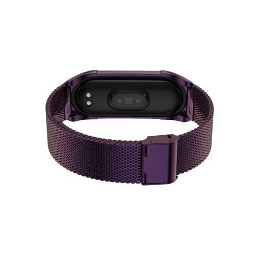 Luxusný kovový remienok pre Xiaomi Mi Band 4 Fialový – Obrázok 4