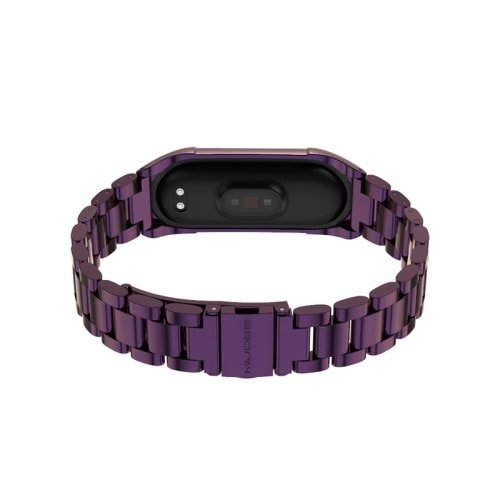 Elegantný kovový remienok pre Xiaomi Mi Band 4 Fialový – Obrázok 4