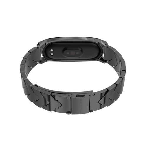 Štýlový kovový remienok pre Xiaomi Mi Band 4 Čierny – Obrázok 4