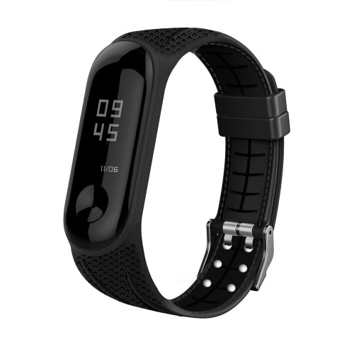 Silikónový remienok pre Xiaomi Mi Band 4 a 3 Čierny