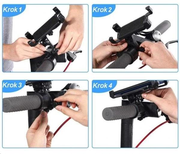 Univerzálny držiak smartfónu pre Xiaomi kolobežku – Obrázok 3