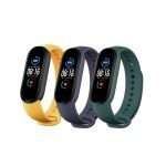 Originálne remienky pre Xiaomi Mi Band 5 (žltý, modrý, zelený)