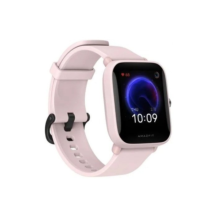 xiaomi amazfit bip u pro pink smartwatch