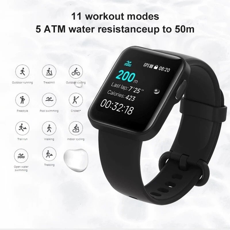 Xiaomi Mi Watch Lite - Čierne – Obrázok 2