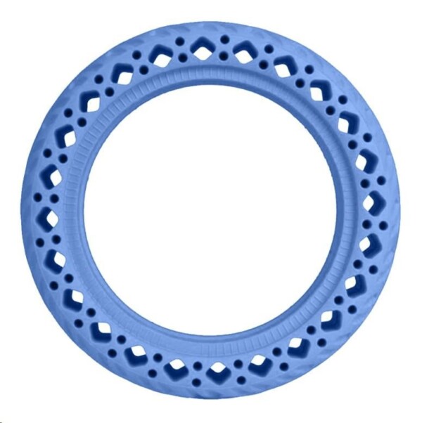 Modrá plná bezdušová gumená pneumatika pre Xiaomi kolobežky