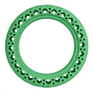 Zelená plná bezdušová gumená pneumatika pre Xiaomi kolobežky