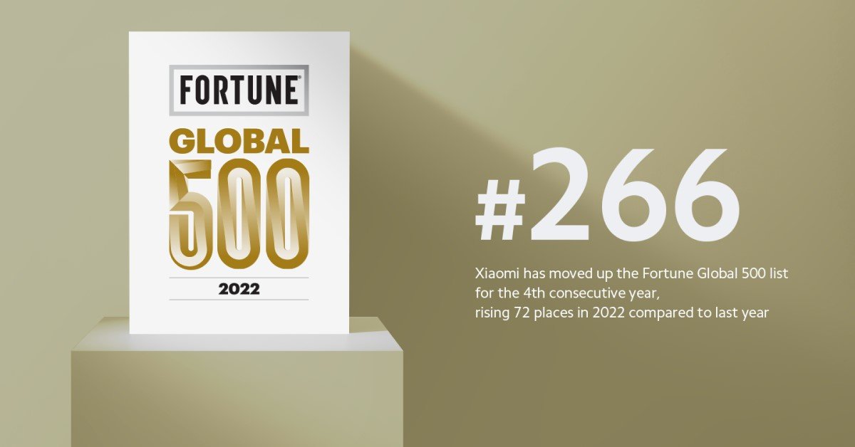 xiaomi fortune global 500