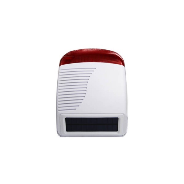 Wireless outdoor solar powered strobe light siren PE-520 PGST distributor