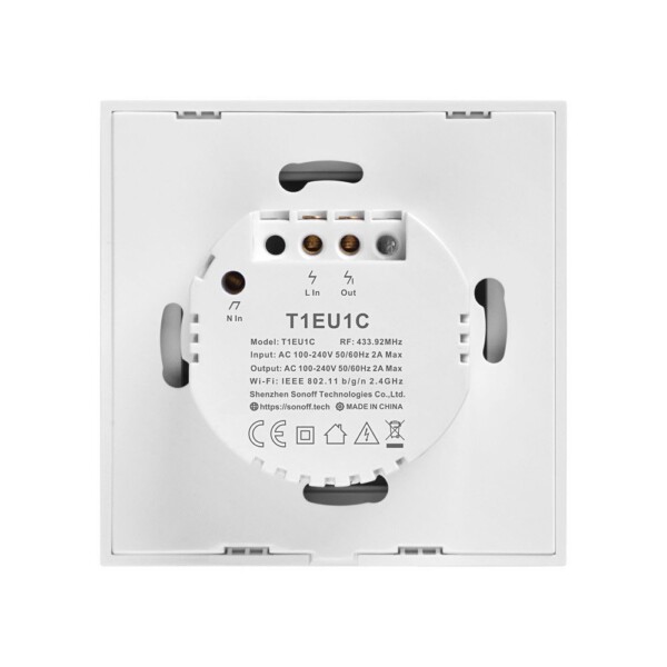 Smart Switch WiFi + RF 433 Sonoff T1 EU TX (2-channel) distributor