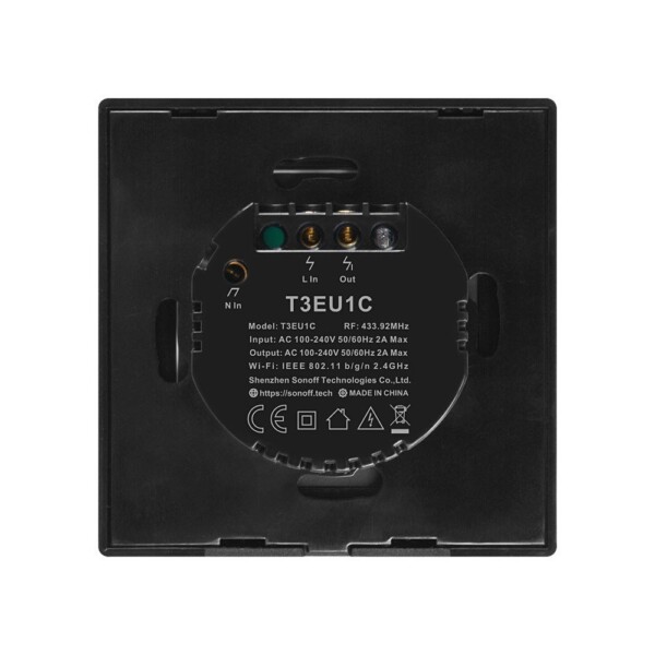 Smart Switch WiFi + RF 433 Sonoff T3 EU TX (1-channel) cena