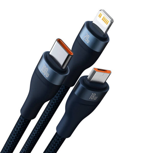 USB-C + micro USB + Lightning