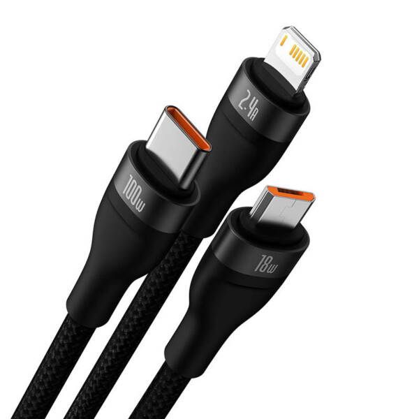 USB-C + micro USB + Lightning