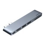 6-in-1 Adapter UGREEN CM380 USB-C Hub for MacBook Air / Pro (gray)