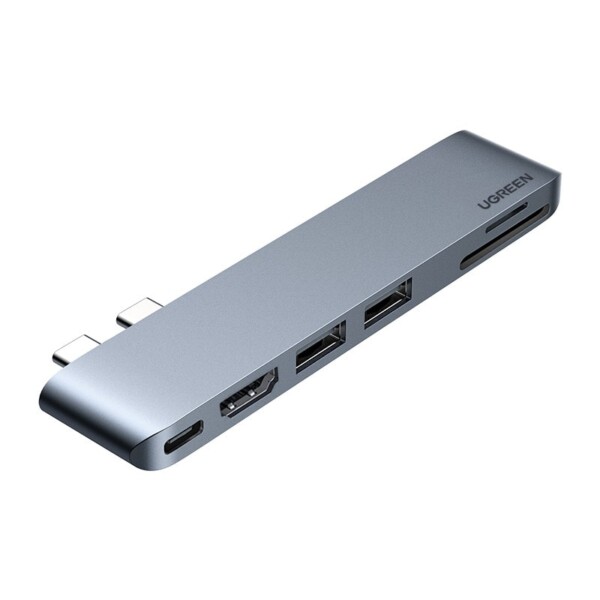 6-in-1 Adapter UGREEN CM380 USB-C Hub for MacBook Air / Pro (gray)