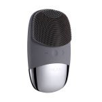 ANLAN Mini silikónová elektrická sonická kefka na tvár ALJMY04-0G (sivá)