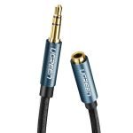 AUX jack audio extender 3.5 mm UGREEN AV118, 1,5m (blue)