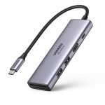 Adapter 5-in-1 UGREEN CM511, Hub USB-C to 2x USB,HDMI, USB-C, TF/SD (Grey)