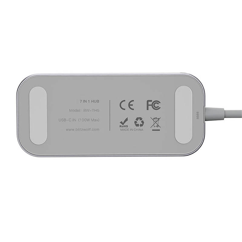 Adapter 7w1 HUB Blitzwolf BW-TH5 USB-C navod